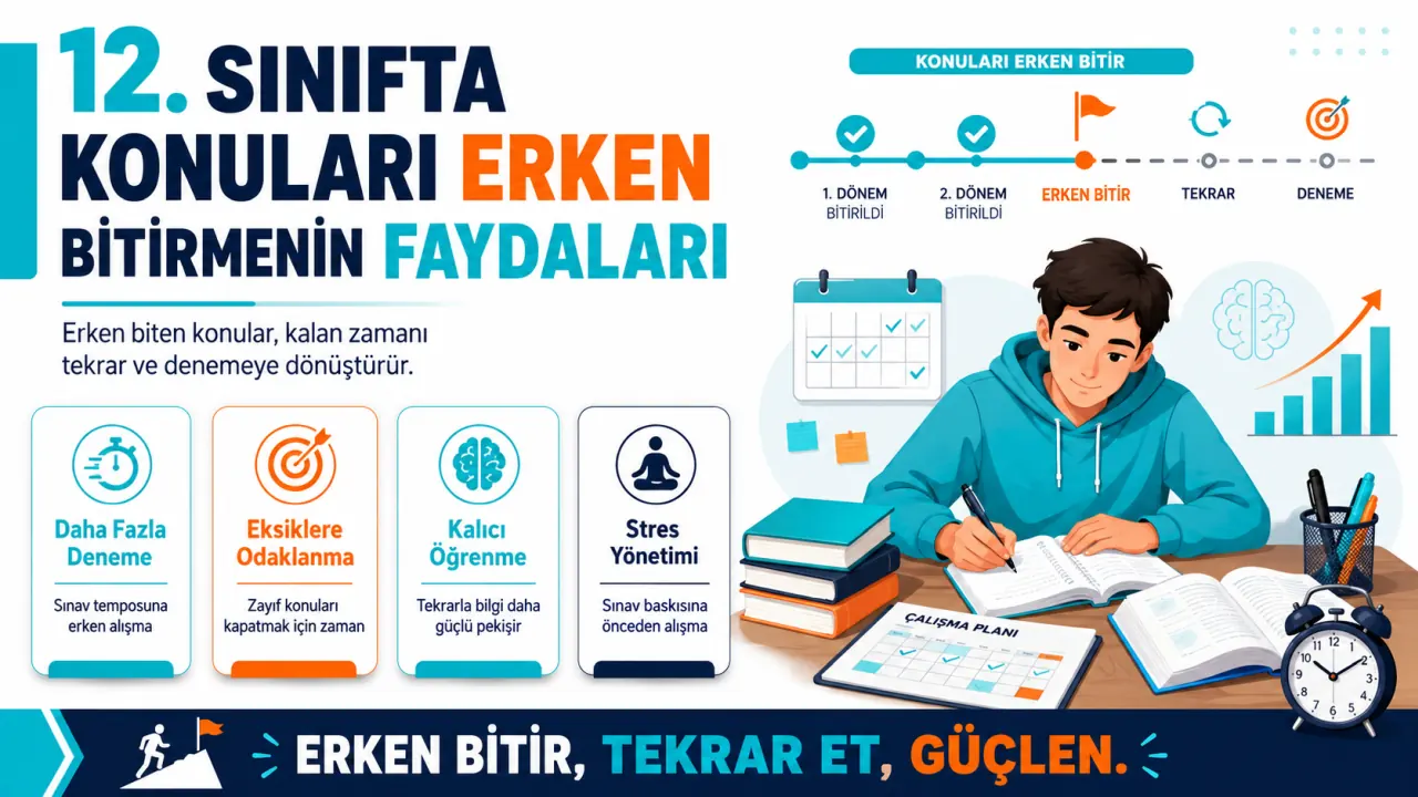 12. Sınıfta Konuları Erken Bitirmenin Faydaları