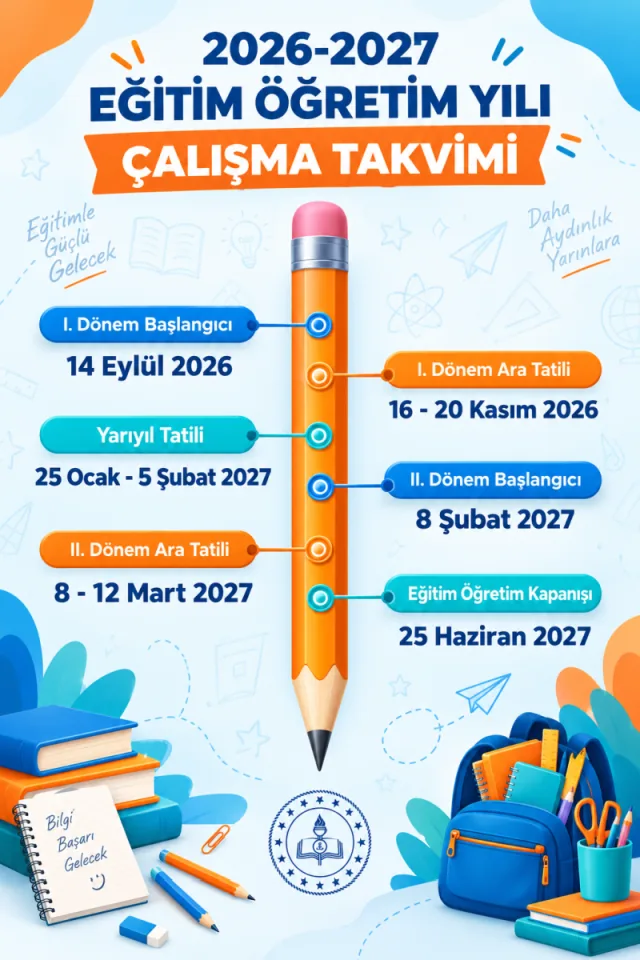 Okulların Kapanmasına Kaç Gün Kaldı? 5 2026-2027 EĞİTİM ÖĞRETİM YILI TAKVİMİ