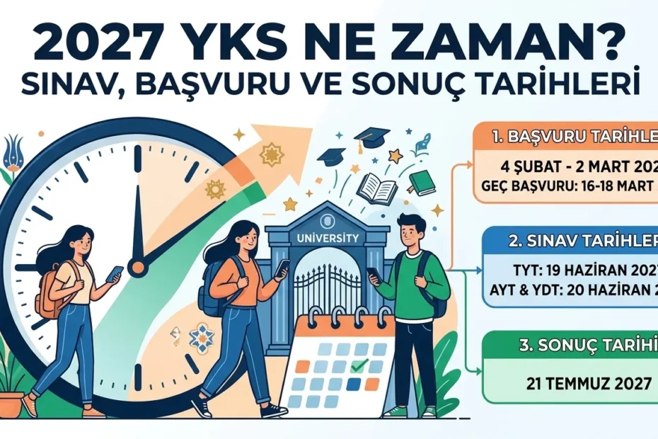 2027 YKS Ne Zaman? Sınav, Başvuru ve Sonuç Tarihleri 1 2027 yks ne zaman sinav basvuru ve sonuc tarihleri