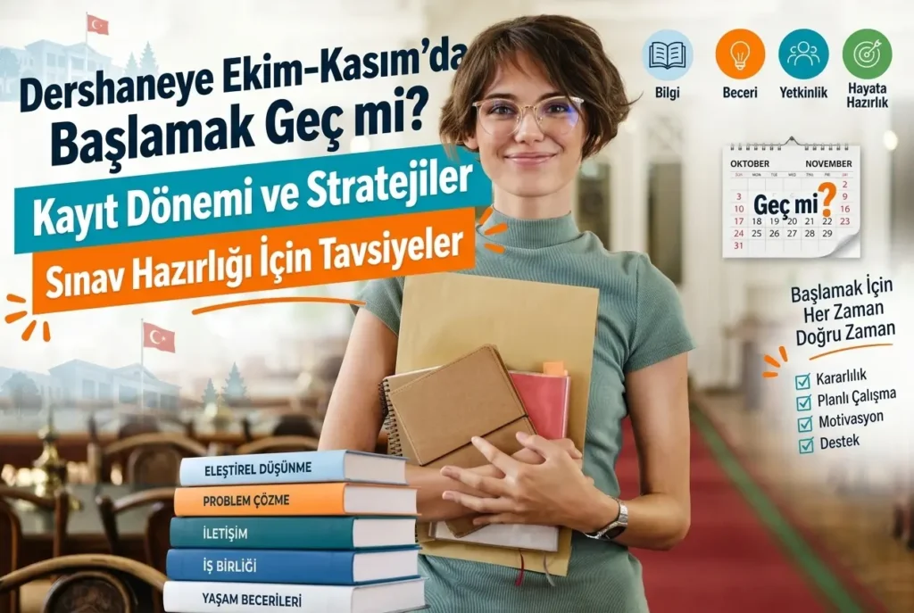 Dershaneye Ekim–Kasım'da Başlamak Geç mi? 2 dershaneye ekim kasimda baslamak gec mi