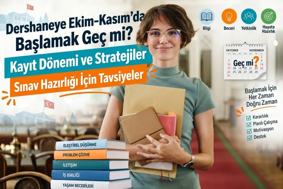 Dershaneye Ekim–Kasım'da Başlamak Geç mi? 1 dershaneye ekim kasimda baslamak gec mi